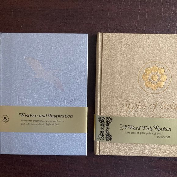 Vintage BOOKS "Wings of Silver" & "Apples of Gold" Words of Wisdom Set (RARE) - Picture 1 of 12